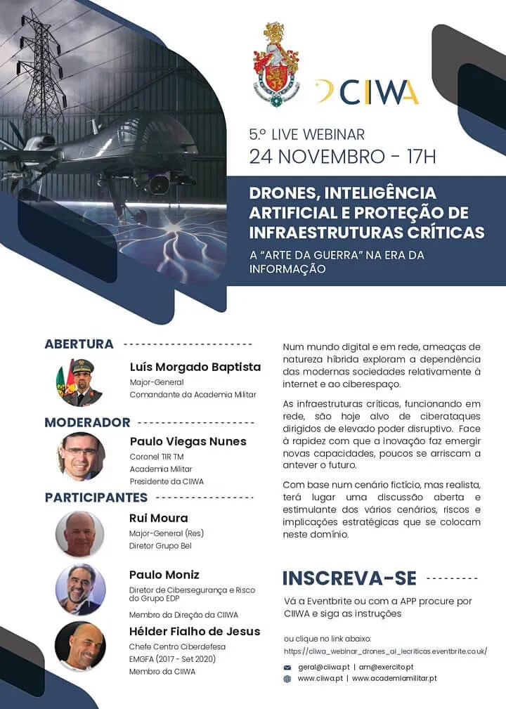 CIIWA 5º Live Webinar | Drones, AI e a Proteção de Infraestruturas Criticas